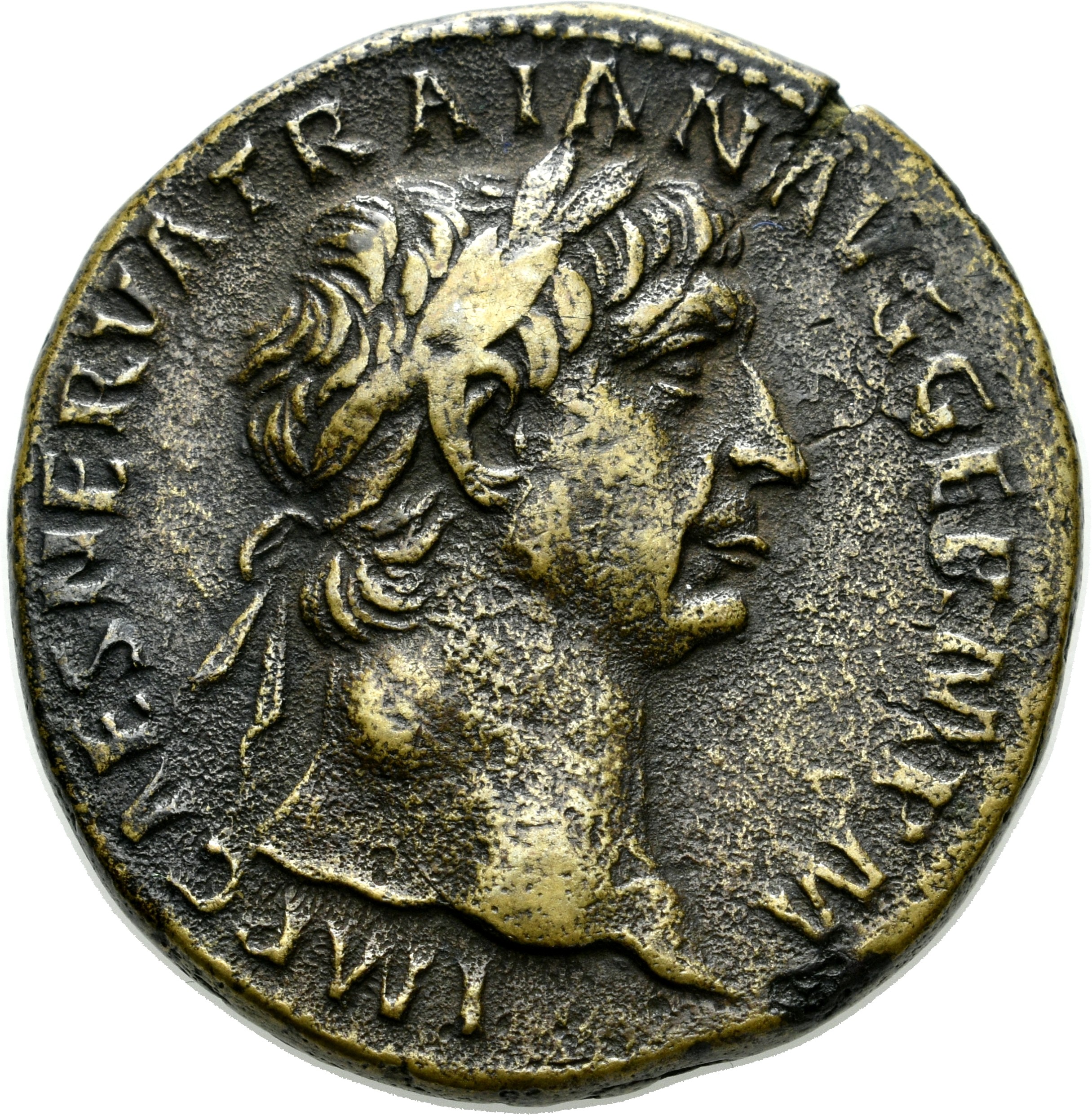 Sesterz des römischen Kaiser Traians :: Münzsammlung des