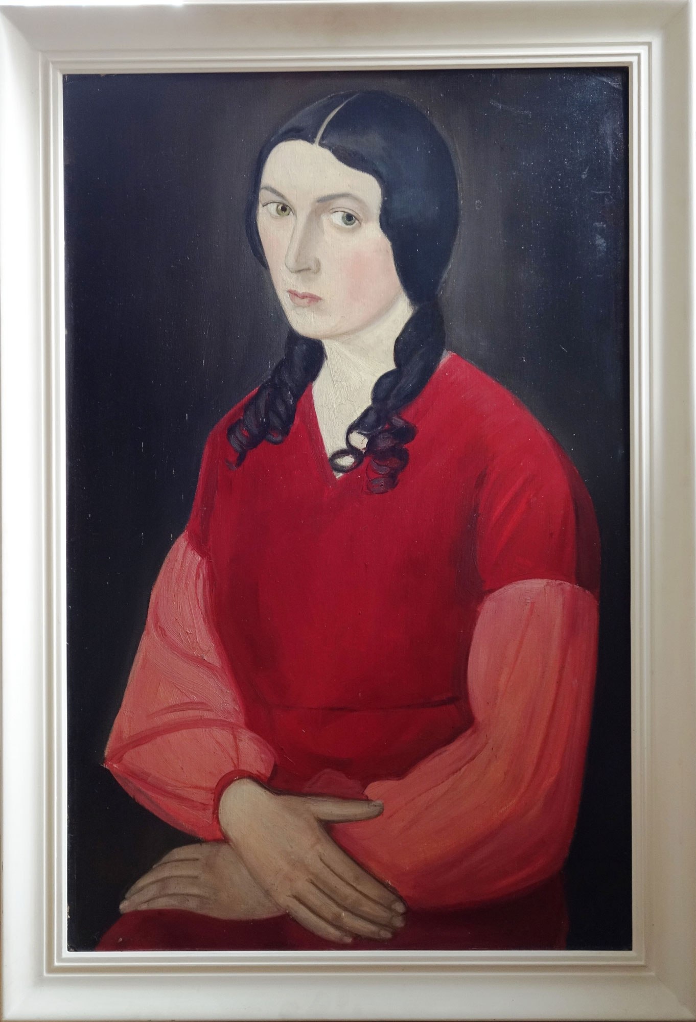 Leonhard Schmidt: &amp;quot;Fräulein H. in Rot&amp;quot; :: Museum Nuss :: museum-digital ...