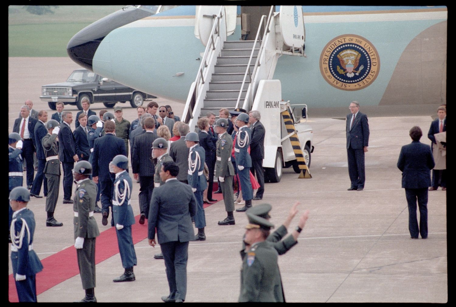 Fotografie: Besuch von US-Präsident Ronald Reagan in West-Berlin