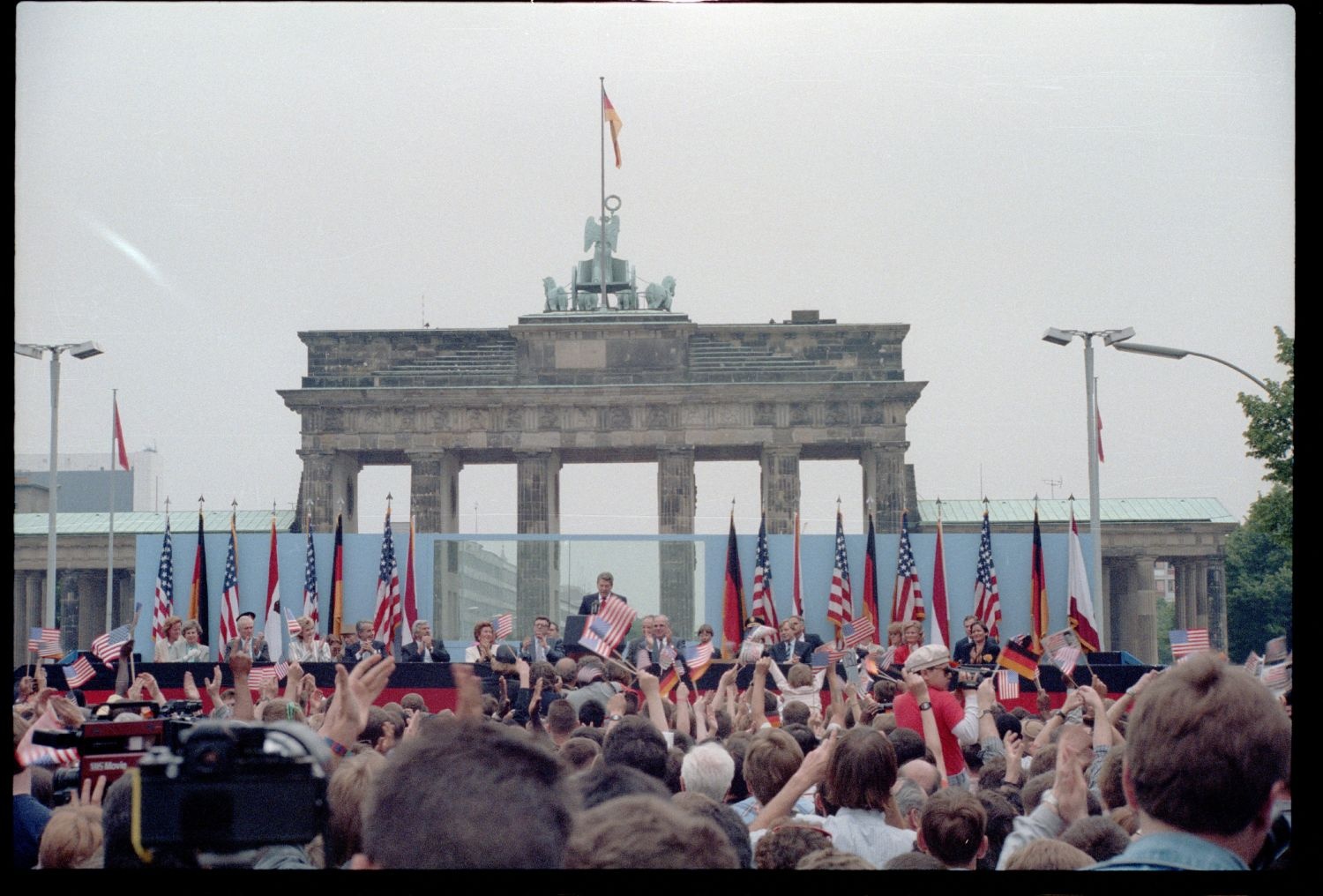 Fotografie: Besuch von US-Präsident Ronald Reagan in West-Berlin