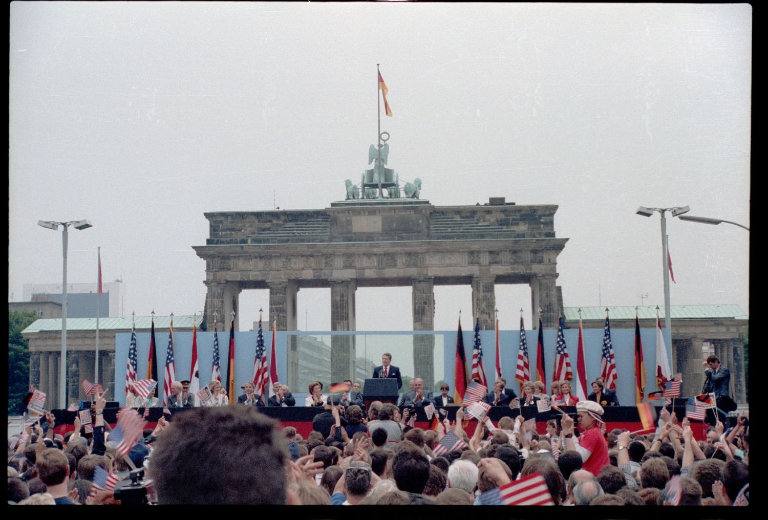 Fotografie: Besuch von US-Präsident Ronald Reagan in West-Berlin