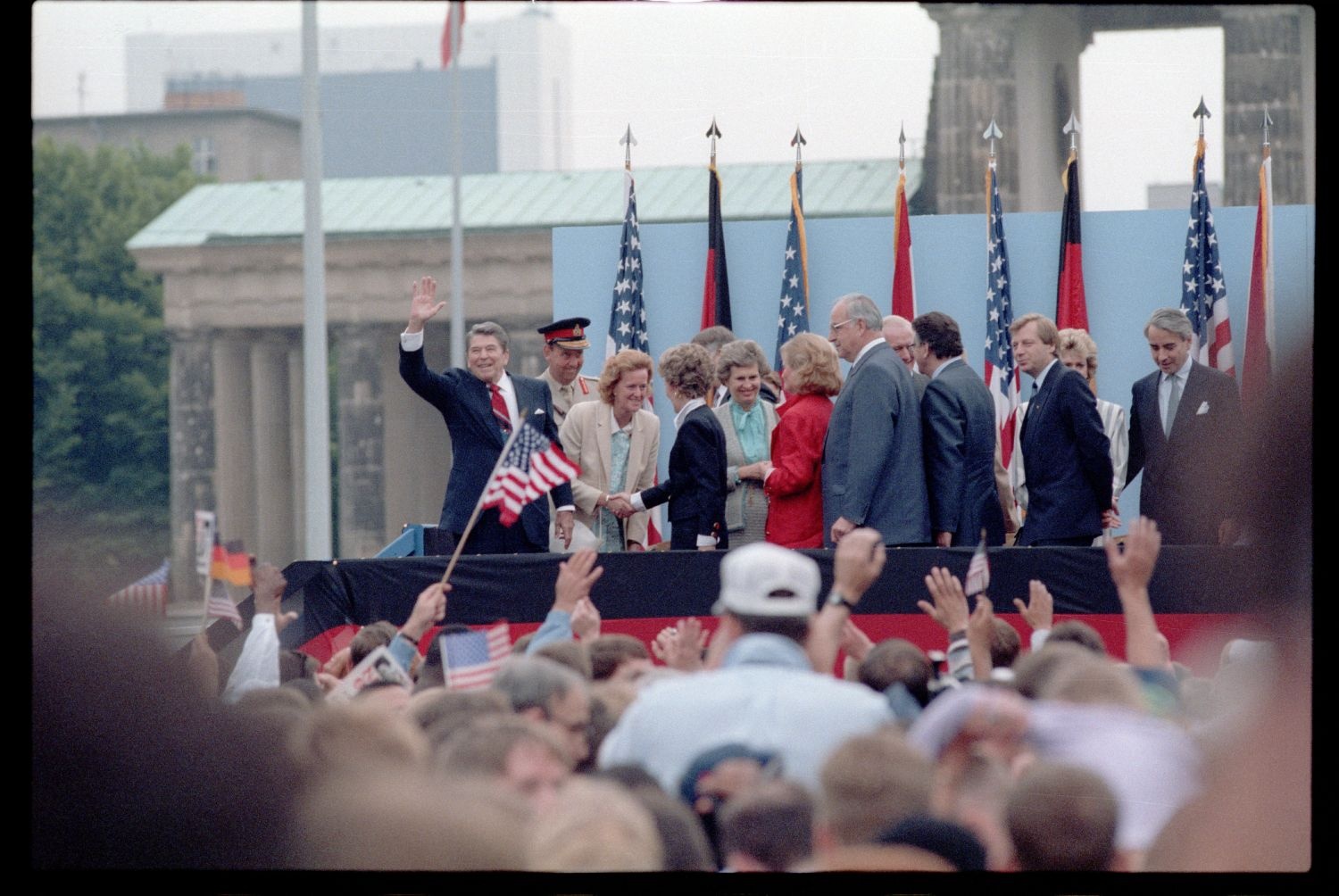 Fotografie: Besuch von US-Präsident Ronald Reagan in West-Berlin