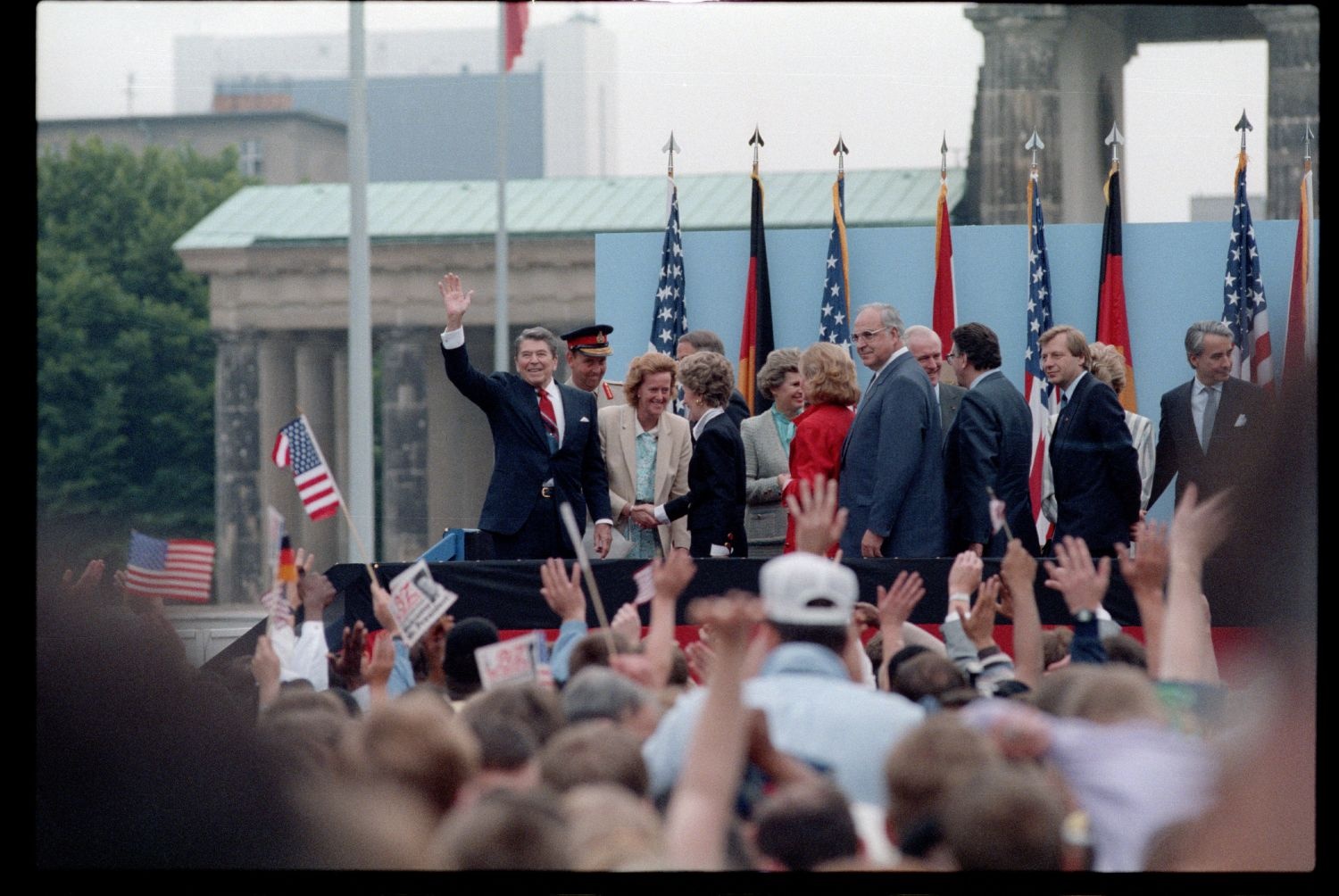 Fotografie: Besuch von US-Präsident Ronald Reagan in West-Berlin