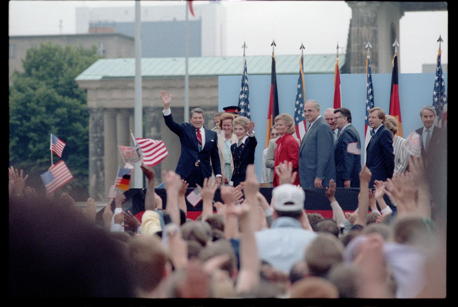 Fotografie: Besuch von US-Präsident Ronald Reagan in West-Berlin