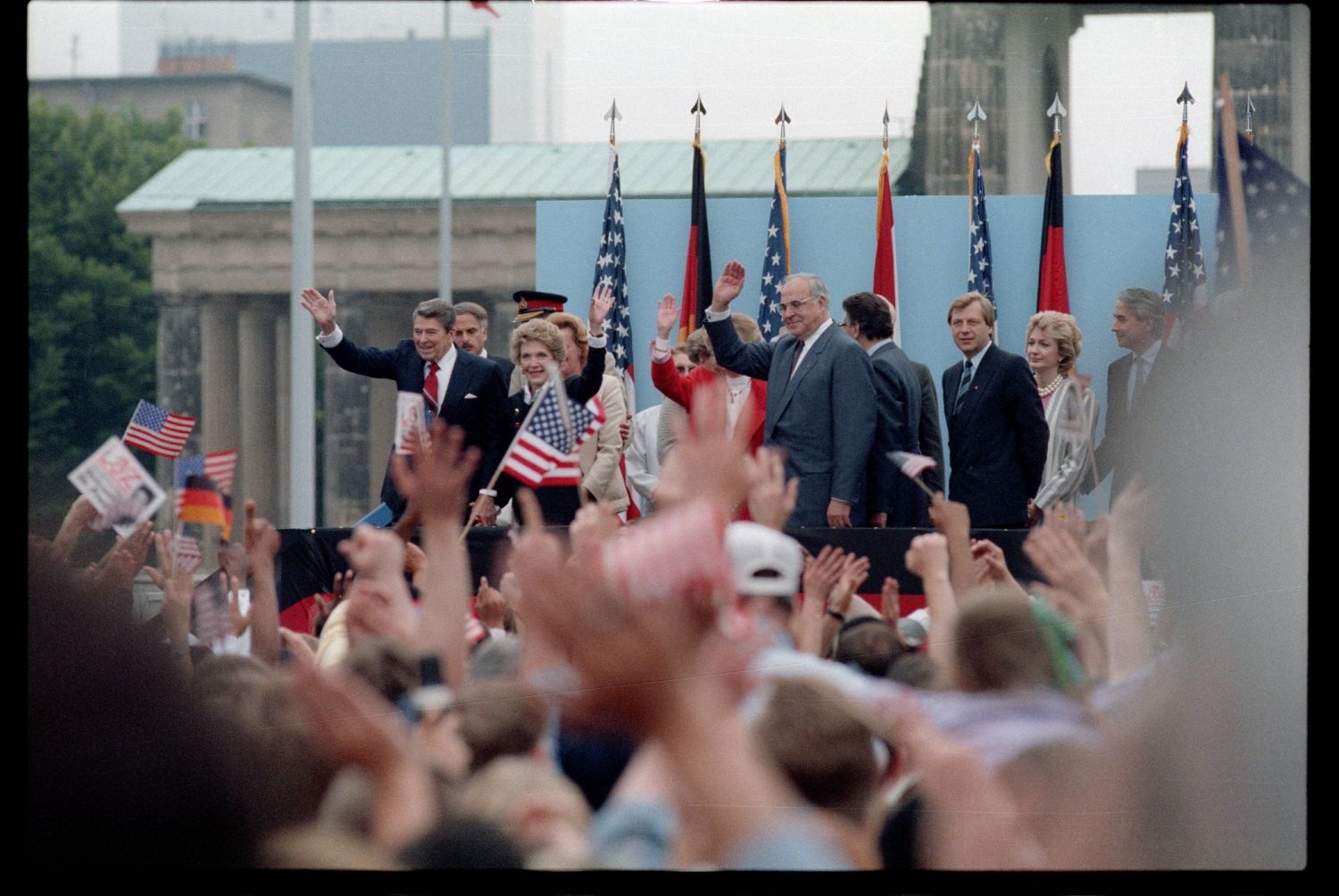 Fotografie: Besuch von US-Präsident Ronald Reagan in West-Berlin