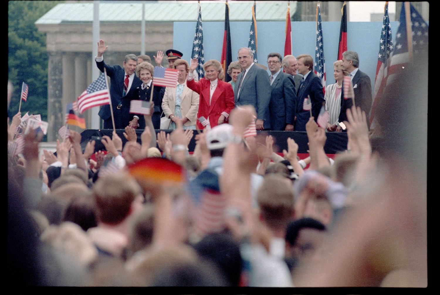 Fotografie: Besuch von US-Präsident Ronald Reagan in West-Berlin