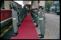Fotografie: Abschiedsbesuch von US-Botschafter Arthur F. Burns in West-Berlin