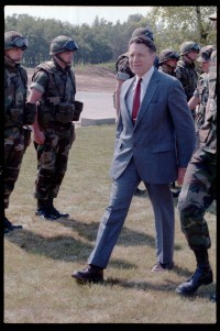 Fotografie: Besuch von US-Verteidigungsminister Caspar Weinberger in West-Berlin