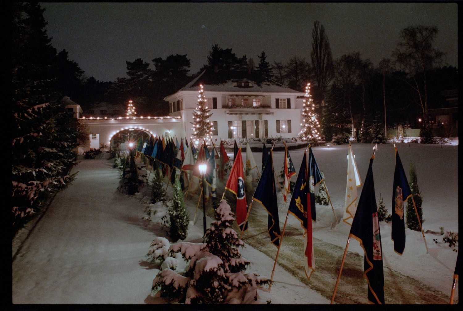 Fotografie: Neujahrsempfang bei Brigadier General Jack D. Woodall, Commander Berlin Brigade