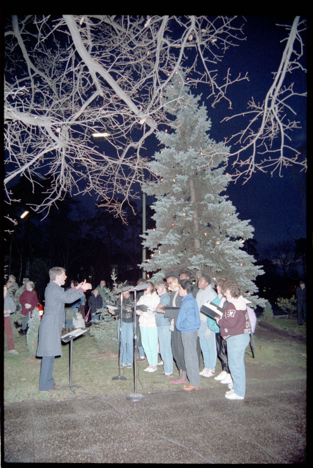 Fotografie: Weihnachtliche Veranstaltung auf der Truman Plaza in Berlin-Dahlem