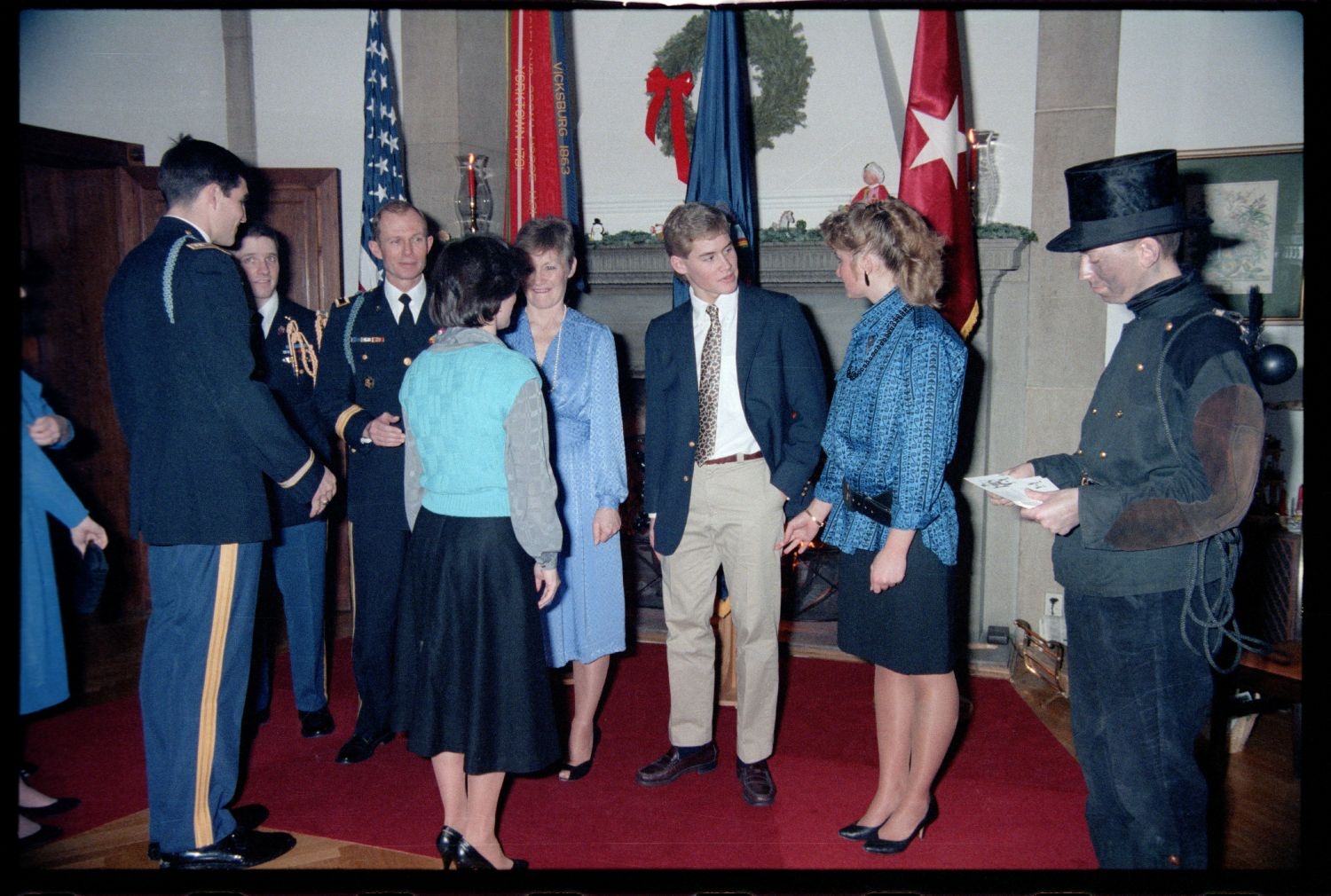 Fotografie: Neujahrsempfang bei Brigadier General Jack D. Woodall, Commander Berlin Brigade