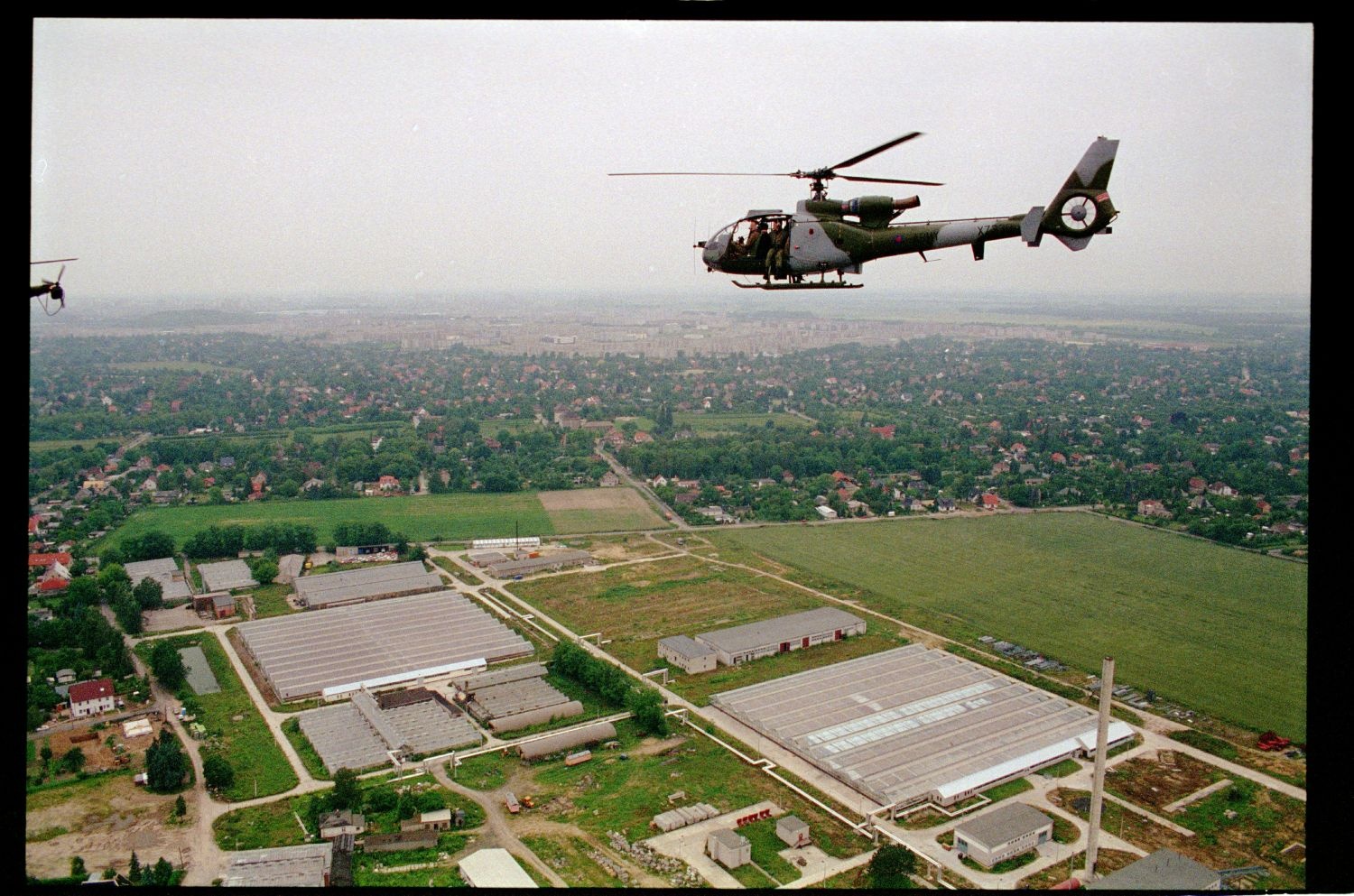 Fotografie: Übungsflug von alliierten Hubschraubern in Berlin