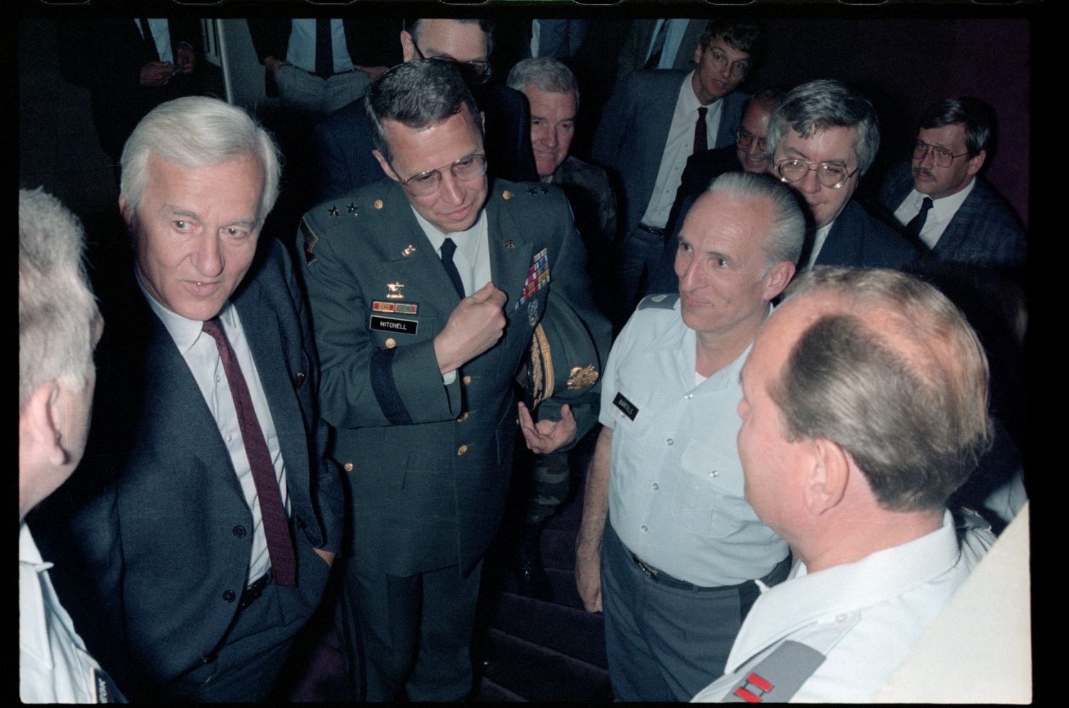 Fotografie: Besuch von Bundespräsident Richard von Weizsäcker beim 6941st Guard Battalion in Berlin-Lichterfelde