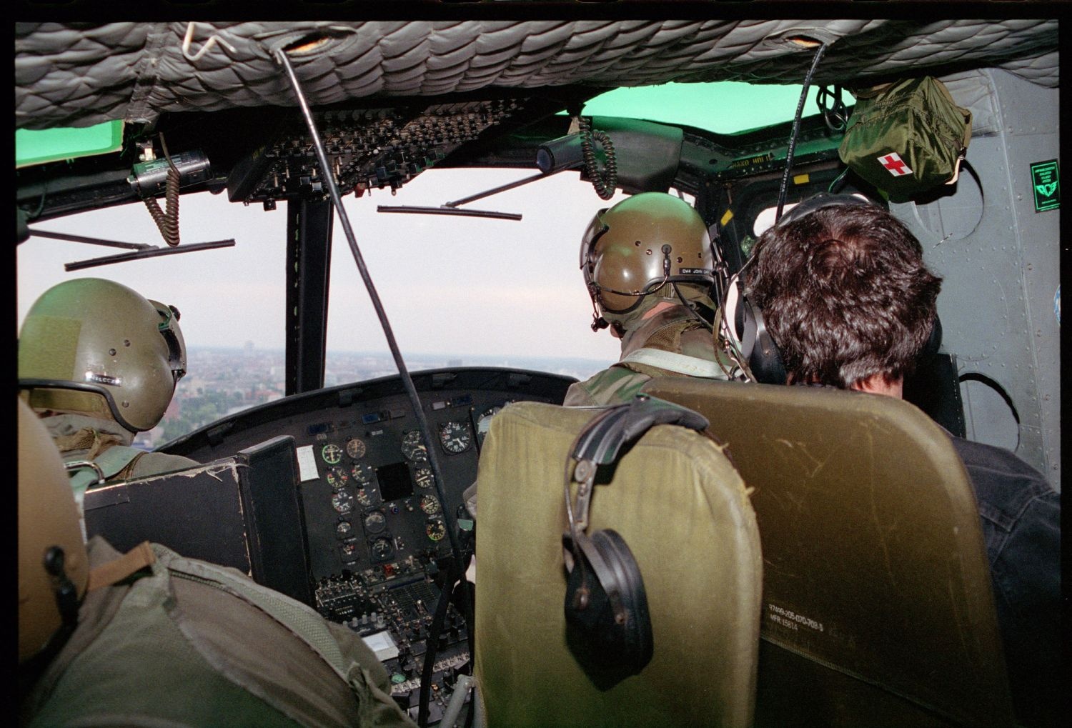 Fotografie: Übungsflug des Aviation Detachment in Berlin