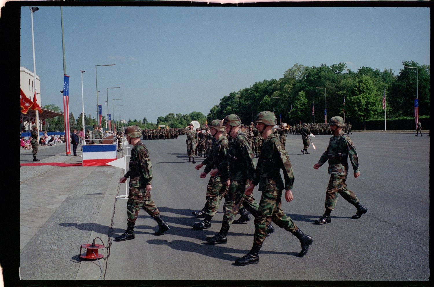 Fotografie: Außerdienststellung des 40th Armor Regiment in Berlin-Lichterfelde