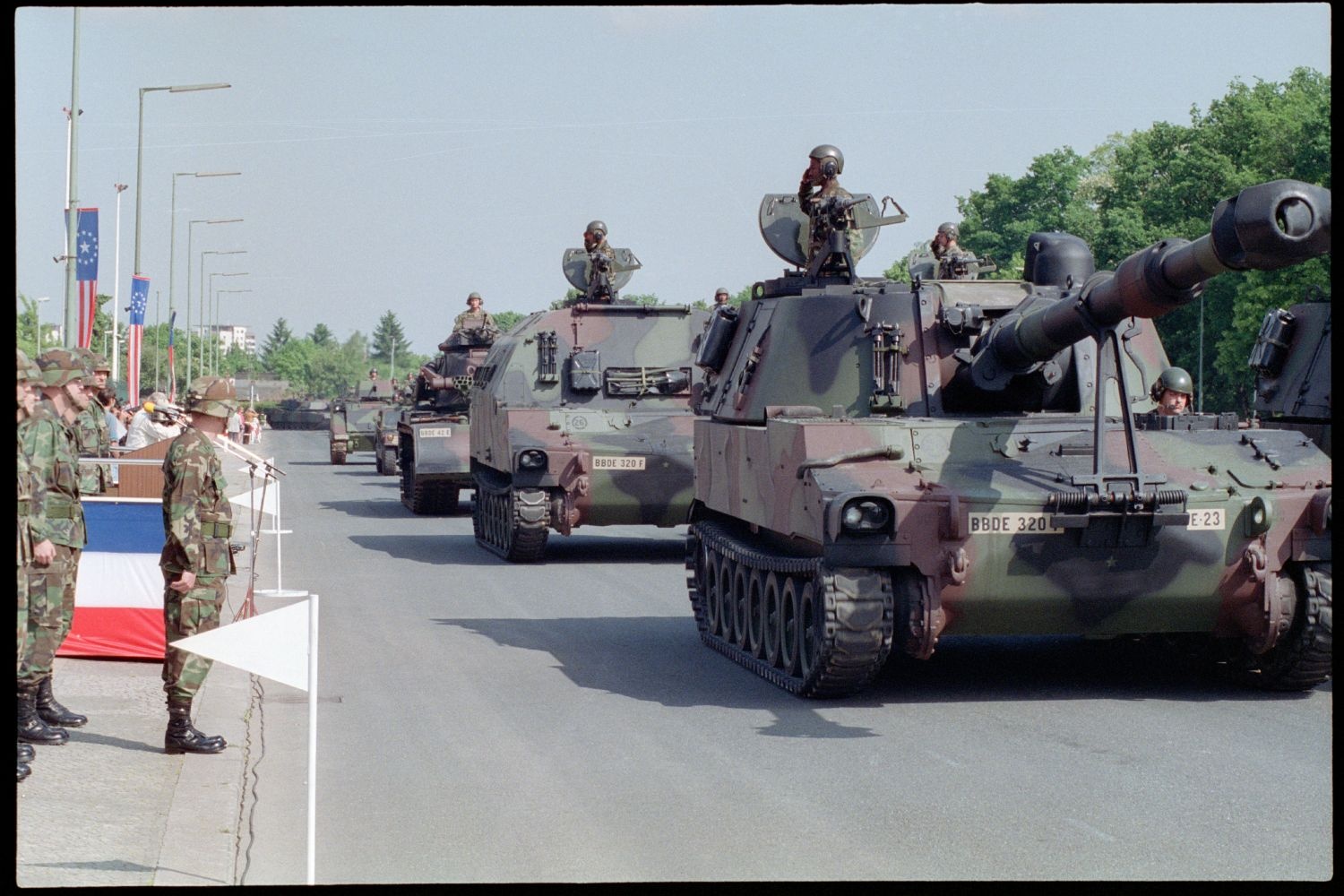 Fotografie: Außerdienststellung des 40th Armor Regiment in Berlin-Lichterfelde