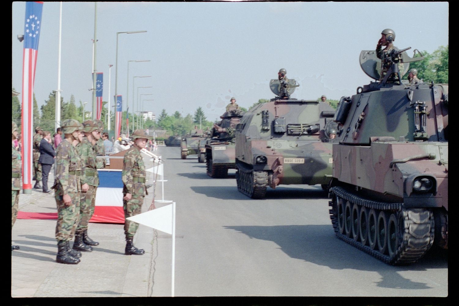 Fotografie: Außerdienststellung des 40th Armor Regiment in Berlin-Lichterfelde