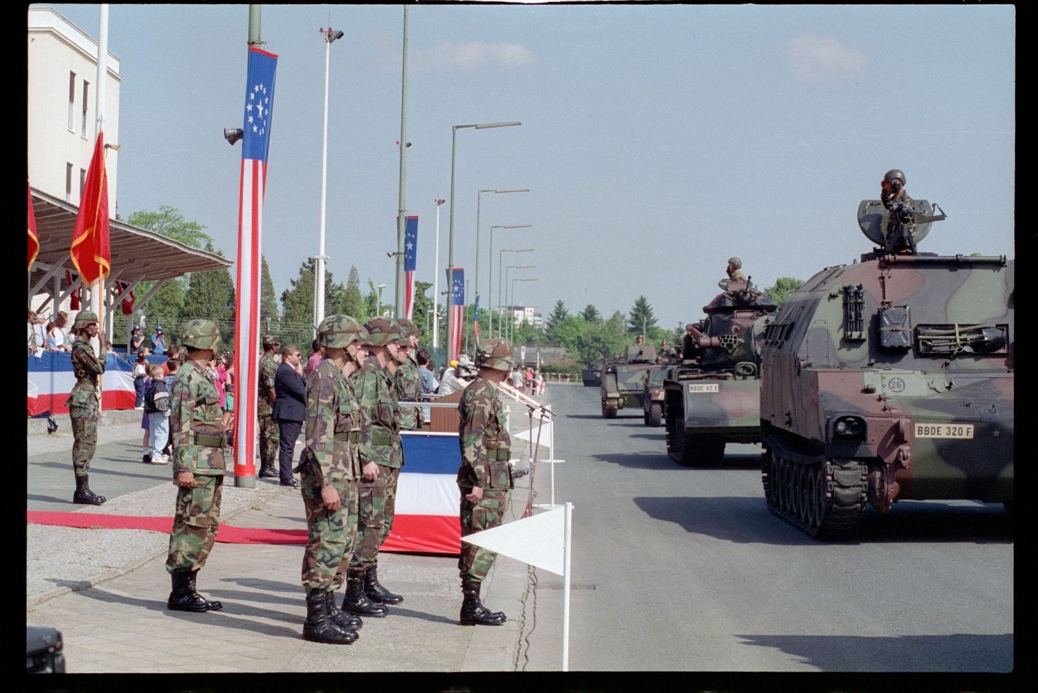 Fotografie: Außerdienststellung des 40th Armor Regiment in Berlin-Lichterfelde