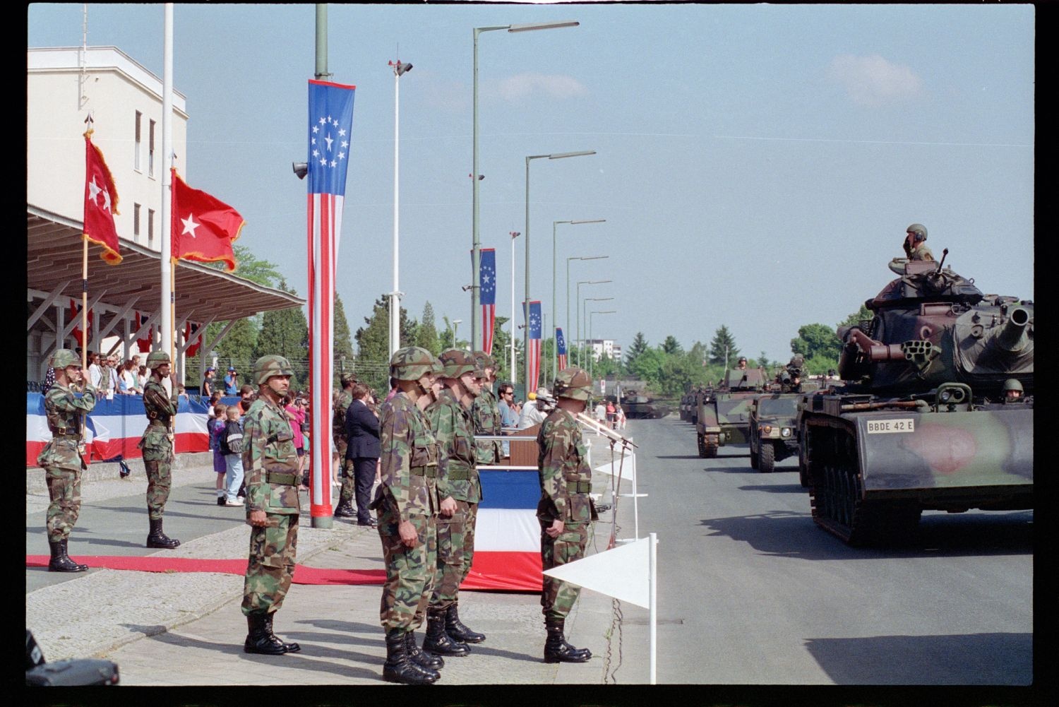 Fotografie: Außerdienststellung des 40th Armor Regiment in Berlin-Lichterfelde