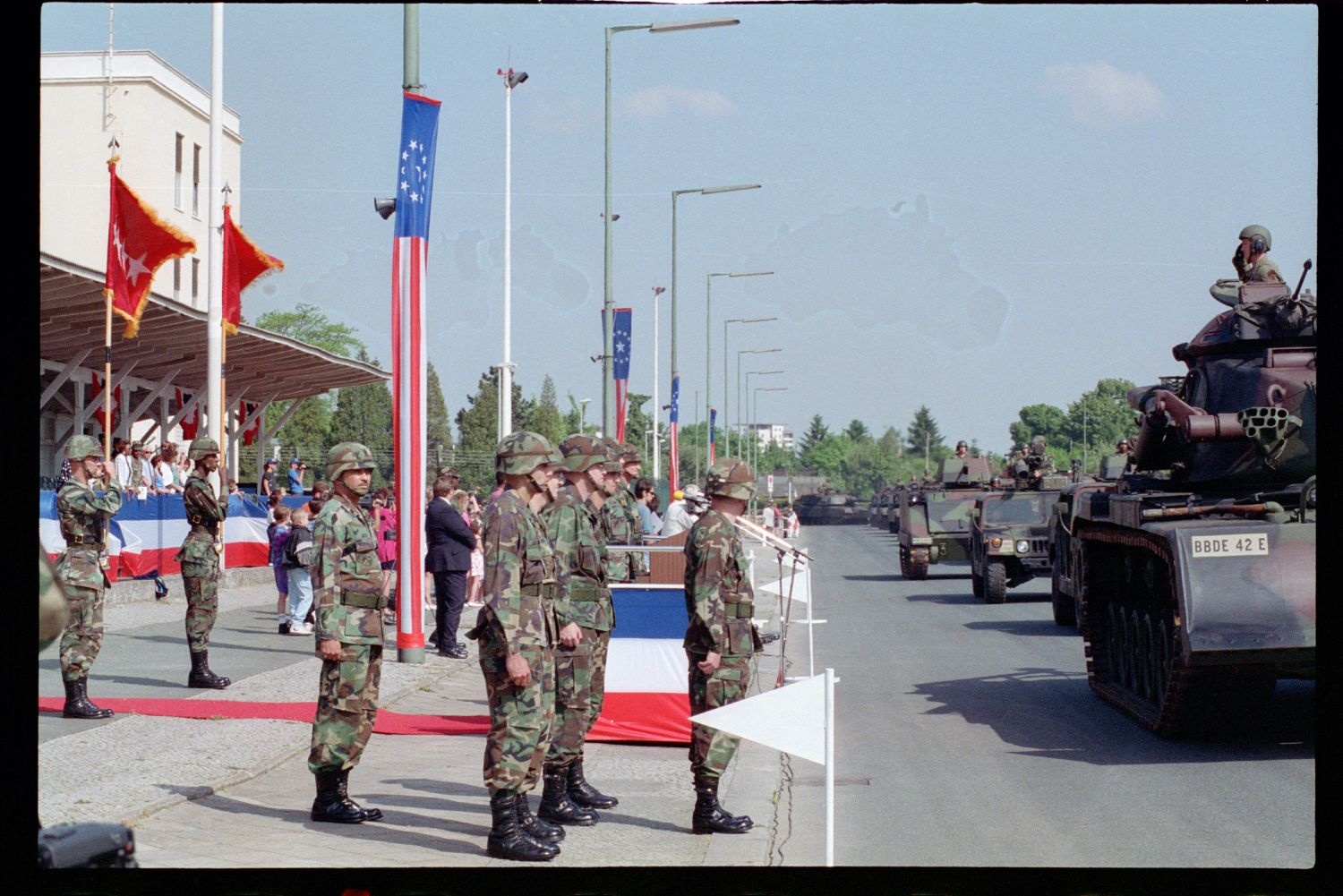 Fotografie: Außerdienststellung des 40th Armor Regiment in Berlin-Lichterfelde