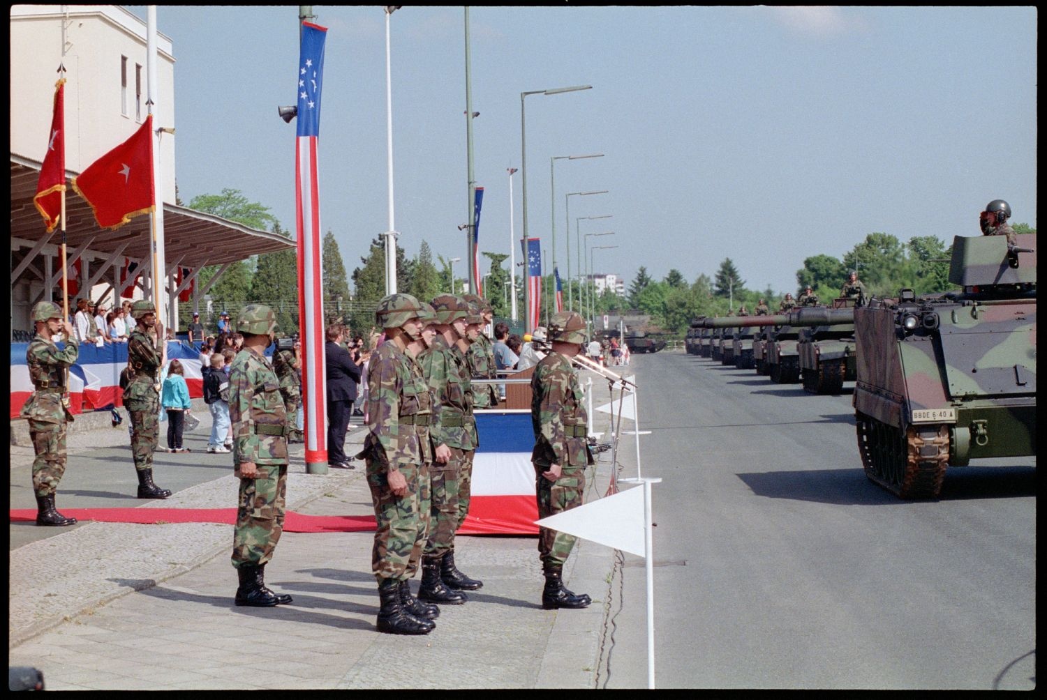 Fotografie: Außerdienststellung des 40th Armor Regiment in Berlin-Lichterfelde