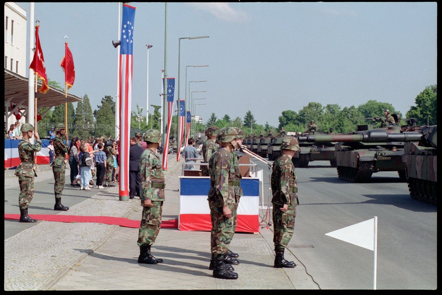 Fotografie: Außerdienststellung des 40th Armor Regiment in Berlin-Lichterfelde