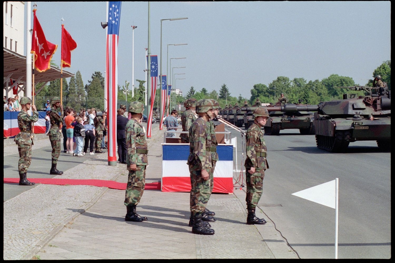 Fotografie: Außerdienststellung des 40th Armor Regiment in Berlin-Lichterfelde