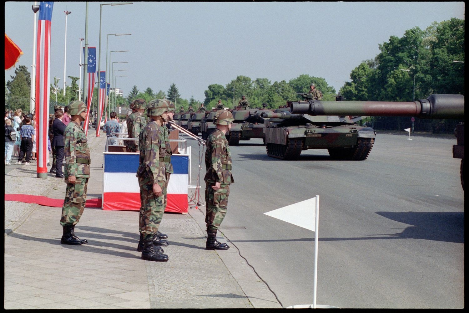 Fotografie: Außerdienststellung des 40th Armor Regiment in Berlin-Lichterfelde