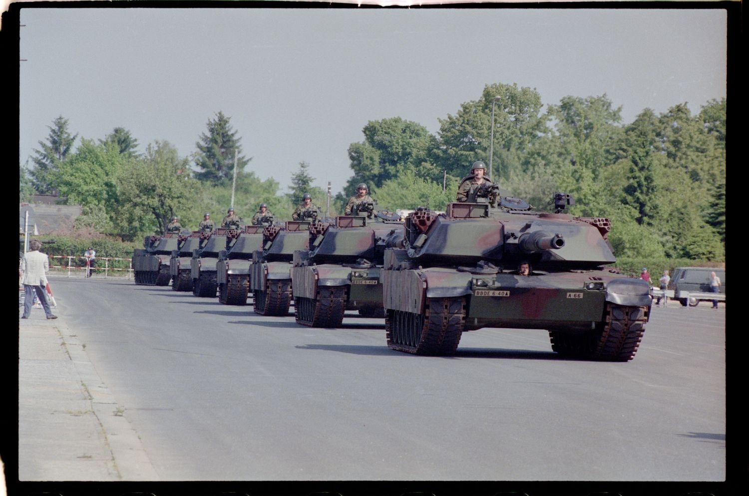 Fotografie: Außerdienststellung des 40th Armor Regiment in Berlin-Lichterfelde