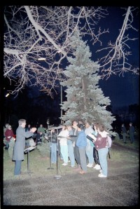 Fotografie: Weihnachtliche Veranstaltung auf der Truman Plaza in Berlin-Dahlem