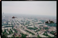 Fotografie: Übungsflug von alliierten Hubschraubern in Berlin