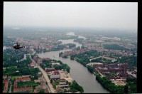 Fotografie: Übungsflug von alliierten Hubschraubern in Berlin