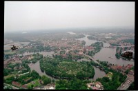 Fotografie: Übungsflug von alliierten Hubschraubern in Berlin