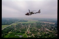 Fotografie: Übungsflug von alliierten Hubschraubern in Berlin