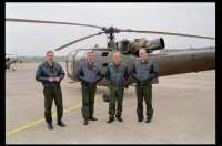 Fotografie: Übungsflug von alliierten Hubschraubern in Berlin