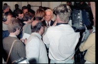 Fotografie: Besuch von Bundespräsident Richard von Weizsäcker beim 6941st Guard Battalion in Berlin-Lichterfelde