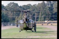 Fotografie: Letzter Hubschrauberflug des U.S. Army Aviation Detachment in die Exklave Steinstücken des Bezirks Berlin-Zehlendorf