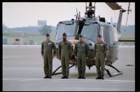 Fotografie: Militärische Zeremonie zur Einstellung der Operation Larkspur auf der Tempelhof Air Base in Berlin-Tempelhof