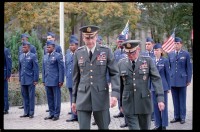 Fotografie: Militärische Zeremonie zur Außerdienststellung des U.S. Army Berlin Command in den Lucius D. Clay Headquarters in Berlin-Dahlem