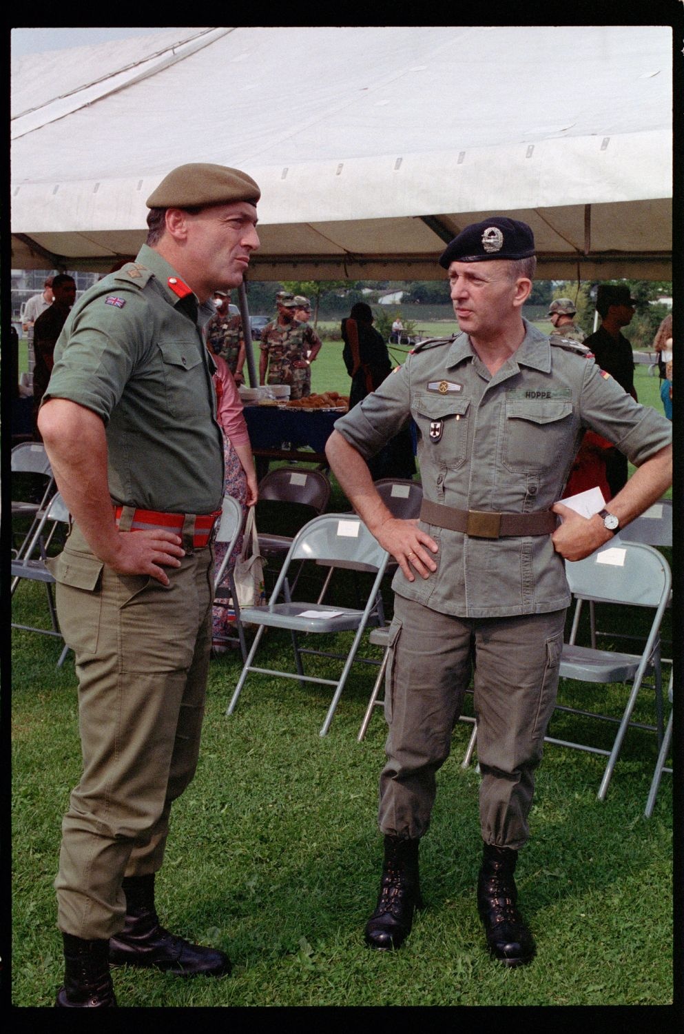 Fotografie: Einholung der Fahne des 40th Armor Regiment der U.S. Army Berlin in Berlin-Lichterfelde