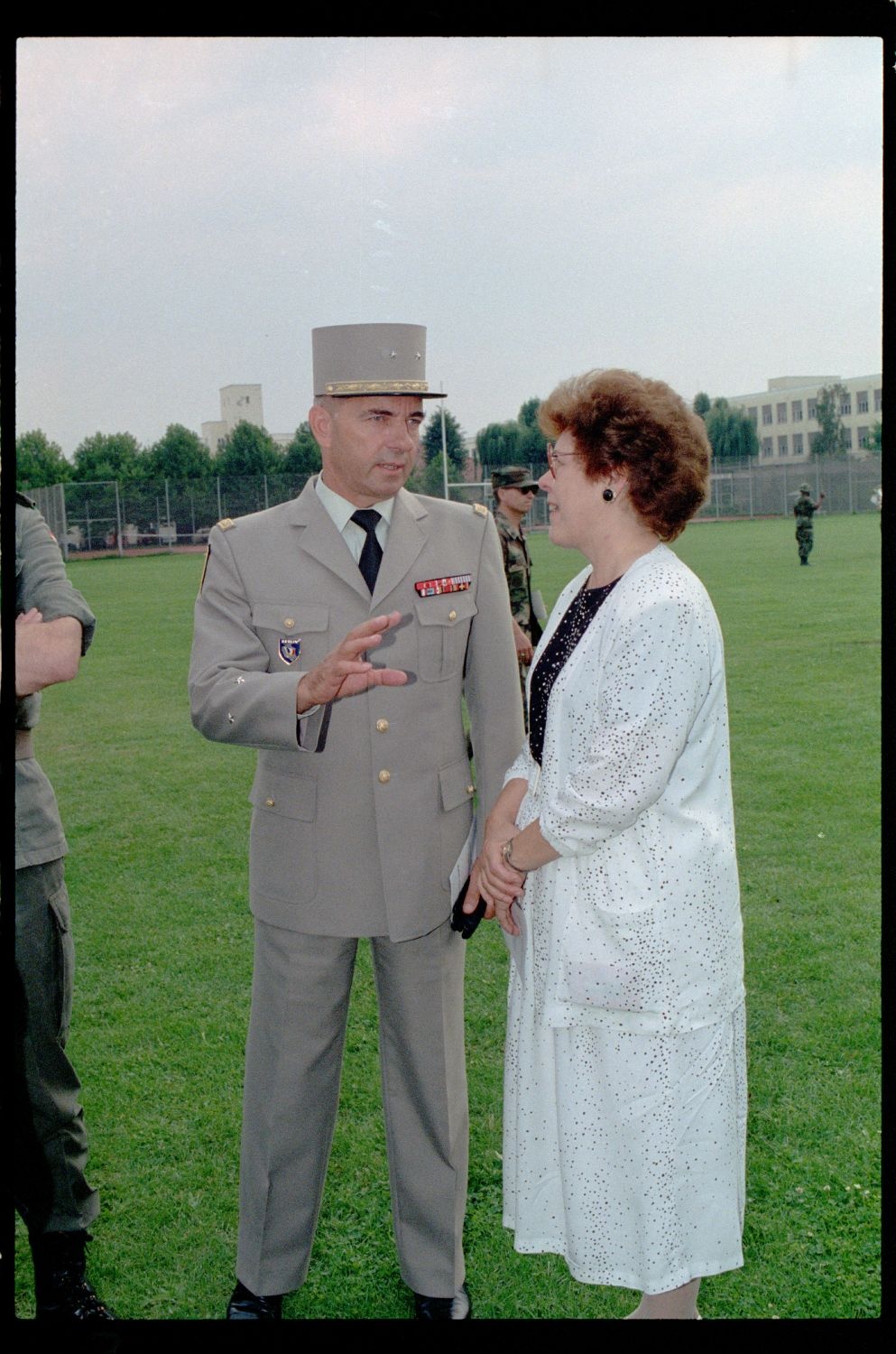 Fotografie: Einholung der Fahne des 40th Armor Regiment der U.S. Army Berlin in Berlin-Lichterfelde