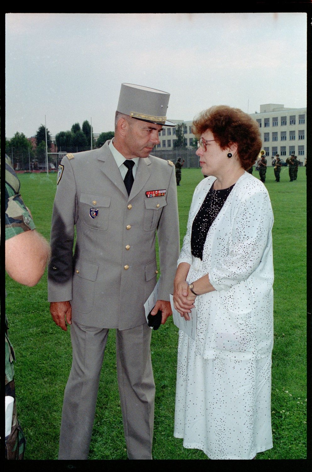 Fotografie: Einholung der Fahne des 40th Armor Regiment der U.S. Army Berlin in Berlin-Lichterfelde