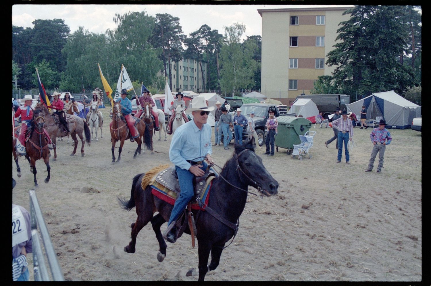 Fotografie: Rodeo/West Fest 92 auf dem Festplatz Deutsch-Amerikanisches Volksfest in Berlin-Dahlem