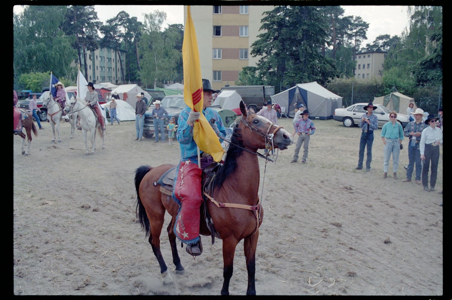 Fotografie: Rodeo/West Fest 92 auf dem Festplatz Deutsch-Amerikanisches Volksfest in Berlin-Dahlem