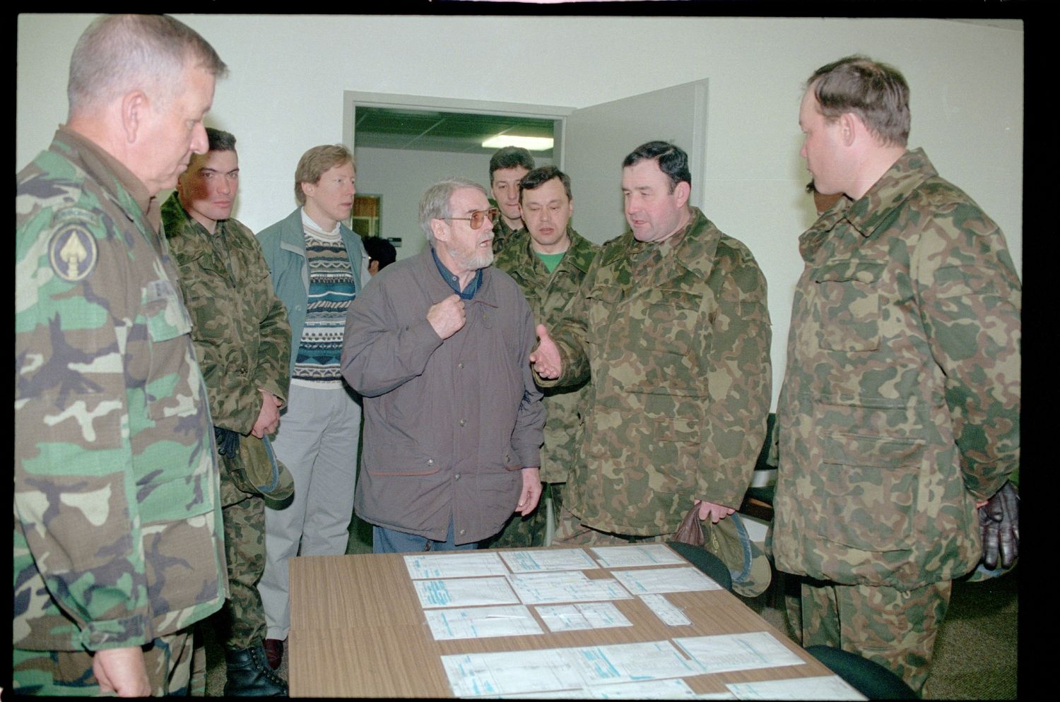 Fotografie: Besuch von Offizieren der russischen Berlin Brigade in den McNair Barracks in Berlin-Lichterfelde