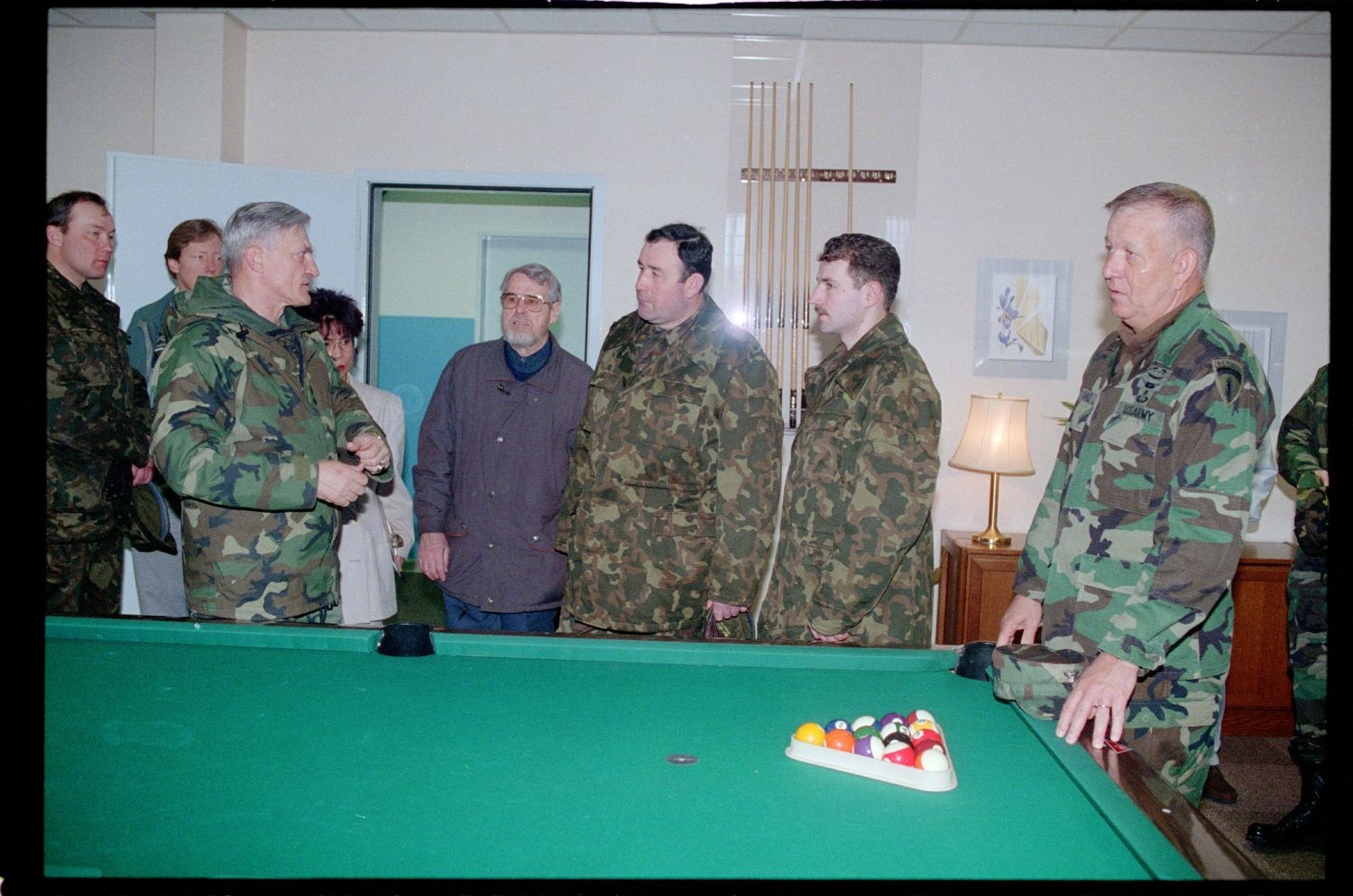 Fotografie: Besuch von Offizieren der russischen Berlin Brigade in den McNair Barracks in Berlin-Lichterfelde