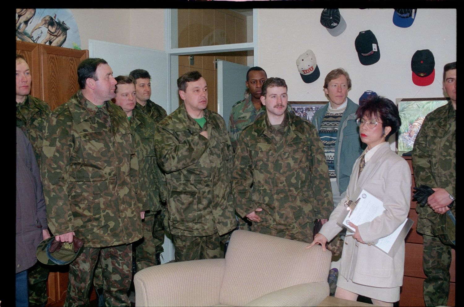 Fotografie: Besuch von Offizieren der russischen Berlin Brigade in den McNair Barracks in Berlin-Lichterfelde