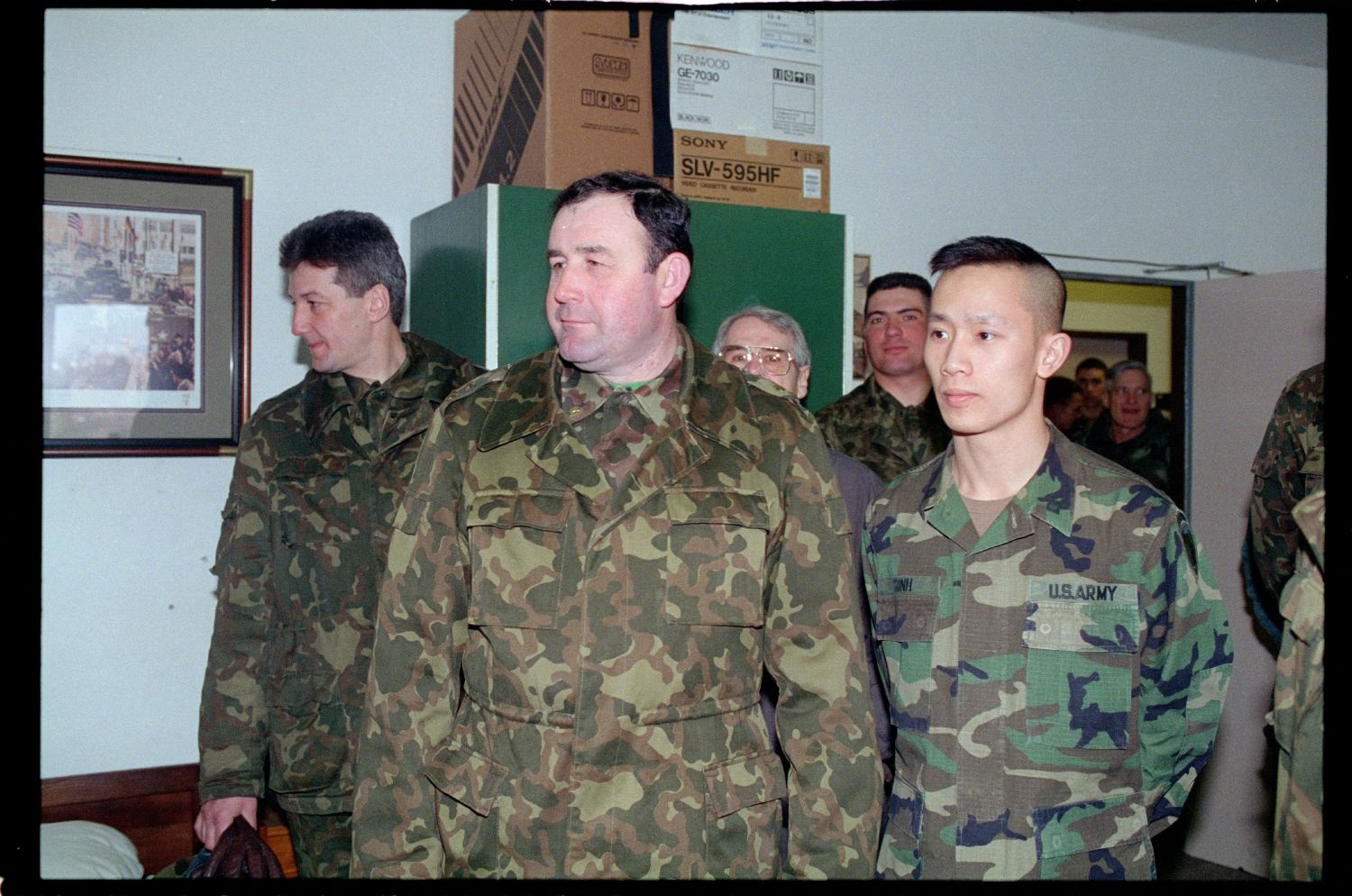 Fotografie: Besuch von Offizieren der russischen Berlin Brigade in den McNair Barracks in Berlin-Lichterfelde