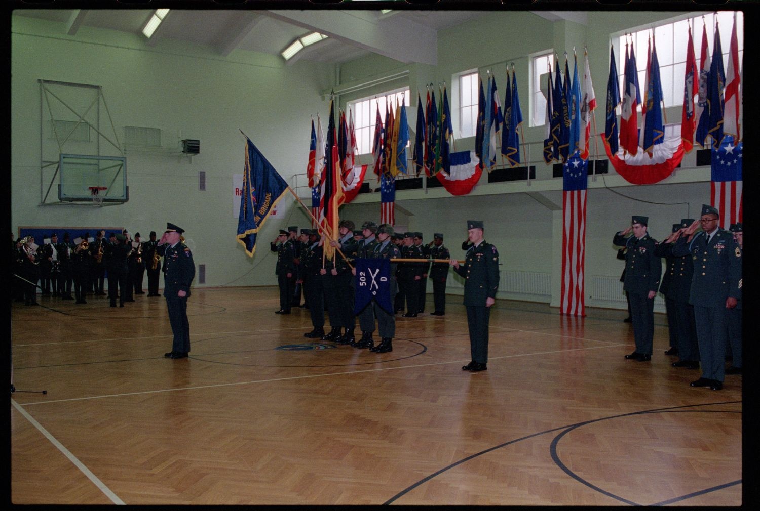 Fotografie: Außerdienststellung der D Company, 6th Battalion, 502nd Infantry Regiment der U.S Army Berlin in Berlin-Lichterfelde