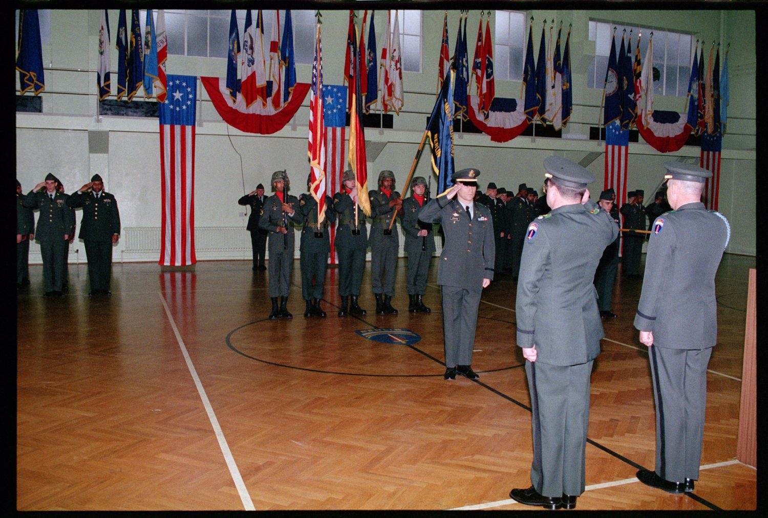 Fotografie: Außerdienststellung der 42nd Engineer Company der U.S. Army Berlin in Berlin-Lichterfelde